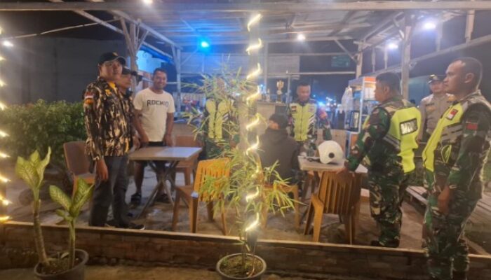 Koramil Sei Rampah Bersama FKPPI Gelar Patroli Malam Jaga Keamanan Lingkungan