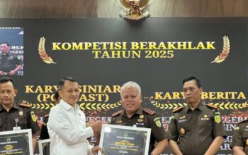 Kejatisu Raih Peringkat III Kompetisi Satker Ber-AKHLAK 2025