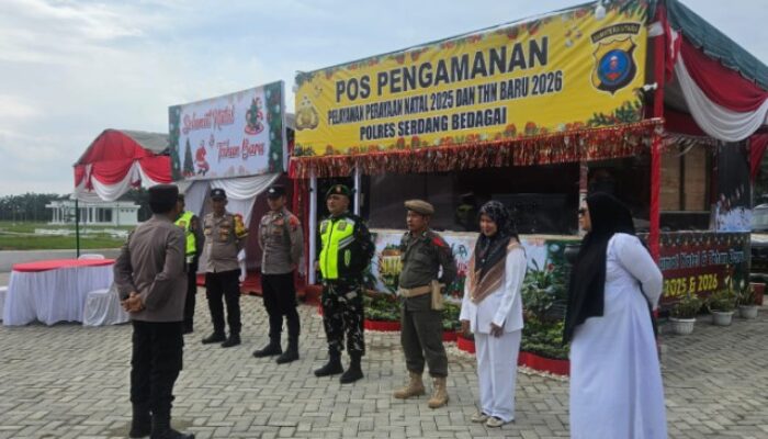Personil Kodim DS Ikuti Apel PAM Nataru di Serdang Bedagai