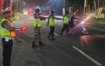 Pos PAM Operasi Lilin Toba di Alun-alun Sei Rampah Berjalan Aman dan Lancar