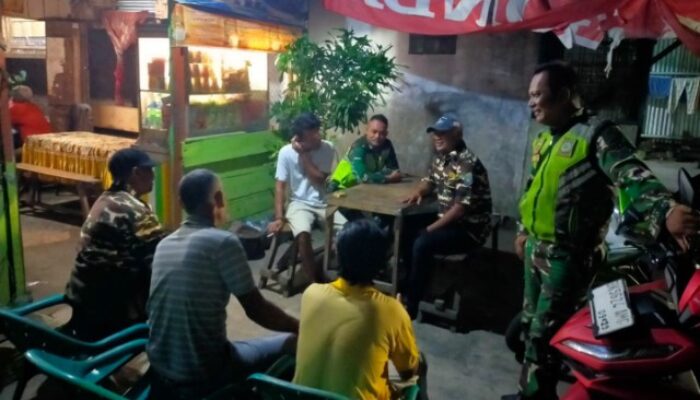 Koramil 01/Sunggal Bersama Ormas FKPPI Gelar Patroli Kamtibmas