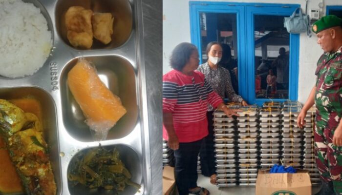 TNI Dampingi Distribusi 2.369 Porsi Makan Bergizi Gratis di Sibolangit