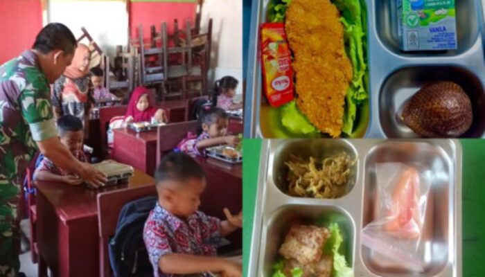 Babinsa Dampingi Program MBG di Bangun Purba