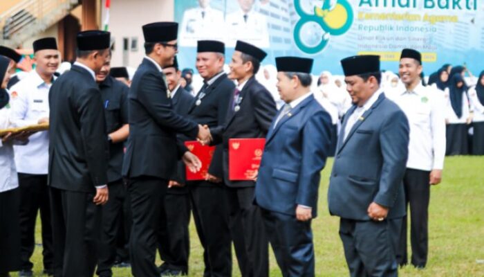 Rico Pimpin Upacara HAB ke-80,Tekankan Peran Kemenag Jaga Kerukunan