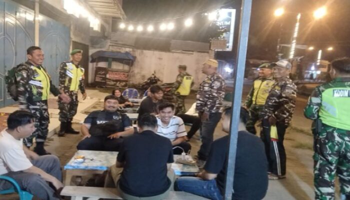 Kodim DS dan FKPPI Patroli Keamanan Lingkungan di Tebing Tinggi