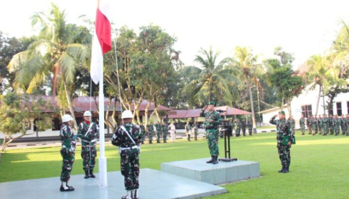 Kodim 0204/Deli Serdang Gelar Upacara Bendera 17-an