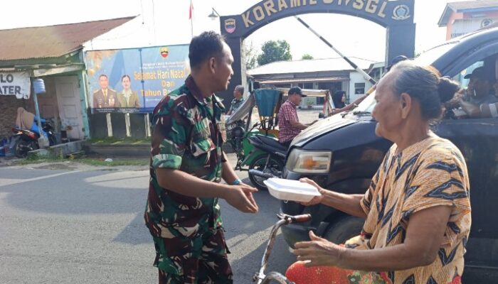 Koramil 01/Sunggal Gelar “Jumat Sejuta, Jumat Penuh Cinta” di Sei Semayang