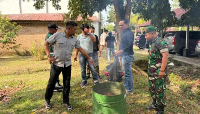 Kodim 0204/DS Musnahkan Barang Bukti Ganja dan Alat Hisap Sabu