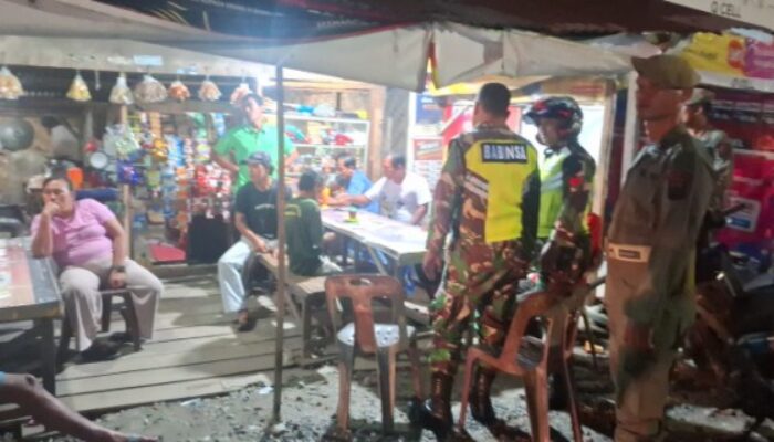 Koramil 10/Sei Rampah dan FKPPI Gelar Patroli Poskamling