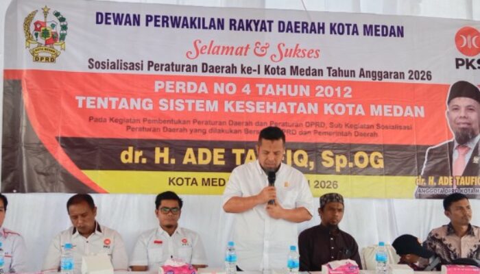 Sosperda Kesehatan, Ade Taufiq: Warga Medan Cukup Tunjukkan KTP untuk Berobat Gratis