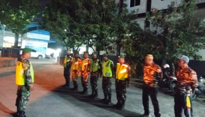 Kodim DS Bersama FKPPI Gelar Patroli Poskamling di Kota Tebing Tinggi