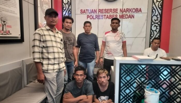 Tim Intel Kodim DS Tangkap Dua Pengedar Sabu di Sei Mencirim