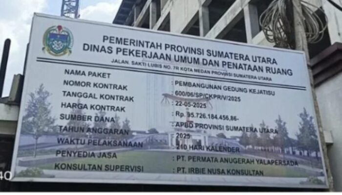 Proyek Kejatisu Rp95 M Mangkrak, Asintel ‘No Coment’