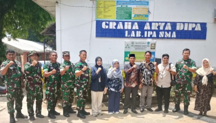 Waas­ter Kasdam I/BB Tinjau Rehabilitasi SMA Dipanegara Tebing Tinggi