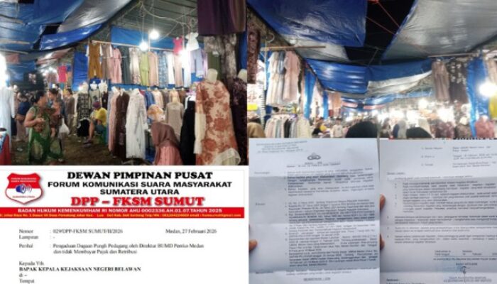 FKSM Laporkan Pengelola Bazar UMKM Medan Utara ke Kejari Belawan, Diduga Pungli dan Tak Setor Pajak