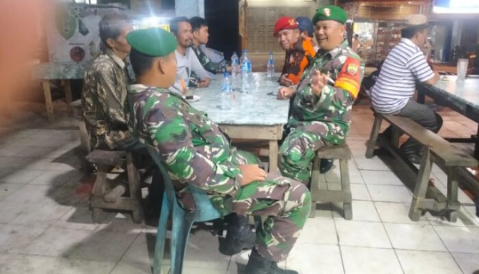 Patroli Siskamling Koramil 21/TJ Bersama Ormas PP untuk Jaga Kamtibmas di STM Hulu