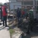 Personil Koramil 09/TM Gelar Kegiatan Sabtu Bersih di Desa Pekan Sialanbuah