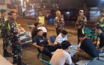 Kodim 0204/DS dan FKPPI Patroli Keamanan di Tebing Tinggi