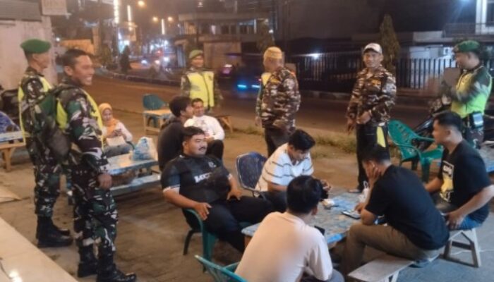 Kodim 0204/DS dan FKPPI Patroli Keamanan di Tebing Tinggi