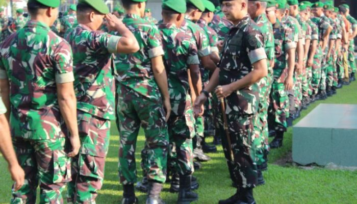 Kodim 0204/DS Gelar Apel Cuti dan Halal Bihalal