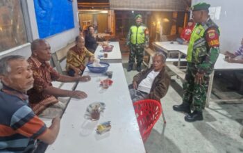 Sinergi Koramil 21/TJ dan Ormas Jaga Keamanan Desa