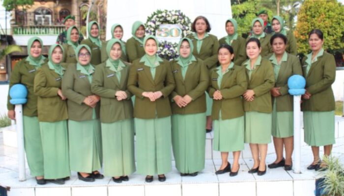 Ziarah Peringatan HUT ke-80 Persit Tahun 2026 di TMP Lubuk Pakam