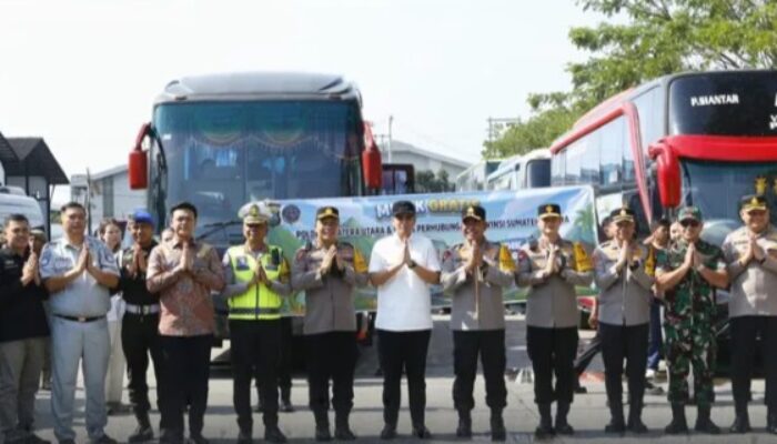 DPRD Medan Saksikan Pemberangkatan Mudik Gratis Polda Sumut 2026