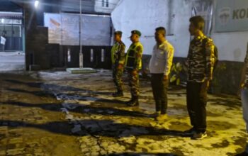 Patroli Gabungan Koramil 01/Sunggal Jaga Kamtibmas Tetap Kondusif