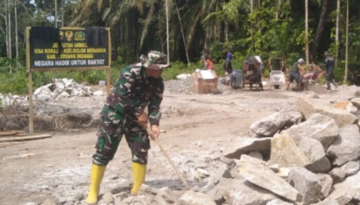 Pembangunan Jembatan ARMCO di Sergai Capai Progres 53 Persen