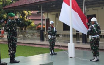 Upacara Bendera 17-an Digelar di Kodim 0204/DS, Berjalan Tertib dan Lancar