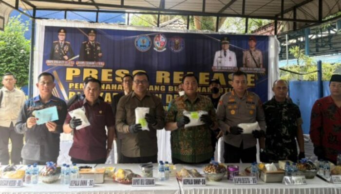 Dandim DS Hadiri Pemusnahan Hampir 2 Kg Sabu di BNNK Deli Serdang