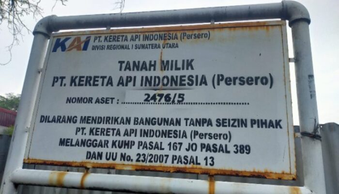 Perkim Medan Cek Izin Proyek di Lahan PT KAI