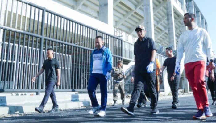 Stadion Teladan Dikebut! Rico Bareng Kapolrestabes dan Dandim Turun Langsung