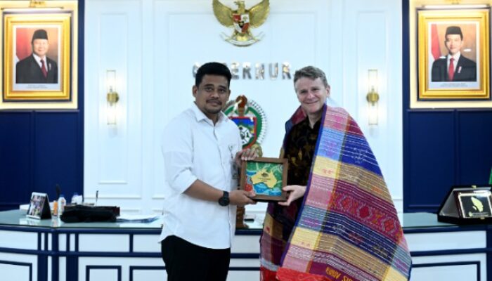 Terima Dubes Australia Rod Brazier, Bobby Nasution Dorong Perluasan Kerja Sama Sumut