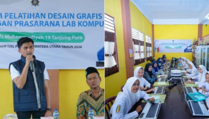 PLN Perkuat Digital Siswa MTs Muhammadiyah 19 Tanjung Pura