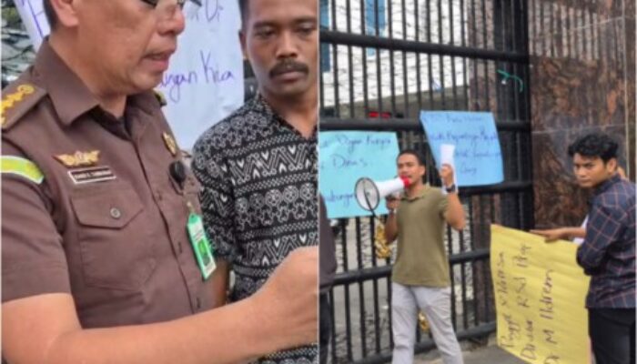 Pendemo:Usut Dugaan Mark Up Pengadaan Contactor di Dishub Medan