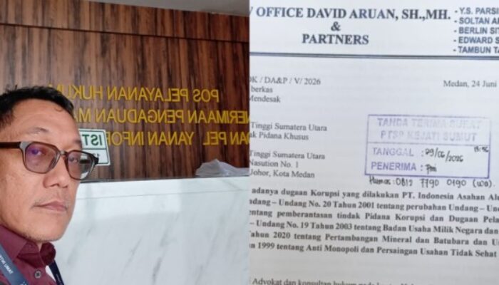 Direksi SSE Laporkan Jajaran Inalum ke Kejatisu terkait Dugaan Korupsi Pengadaan Barang dan Rekayasa Tender