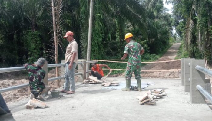 Pembangunan Jembatan Beton Rebah Kidul Kodim DS Capai 92 Persen