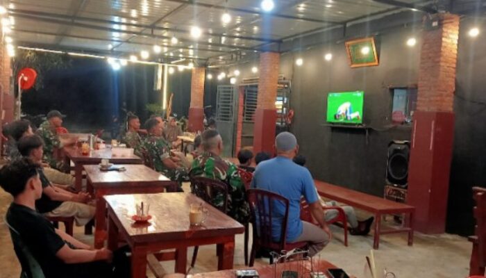 Semarak Nobar Koramil 15/SPP, Belanda Libas Swedia 5-1
