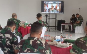 Dandim DS Hadiri Rakor Virtual KDKMP Dipimpin Wapang TNI