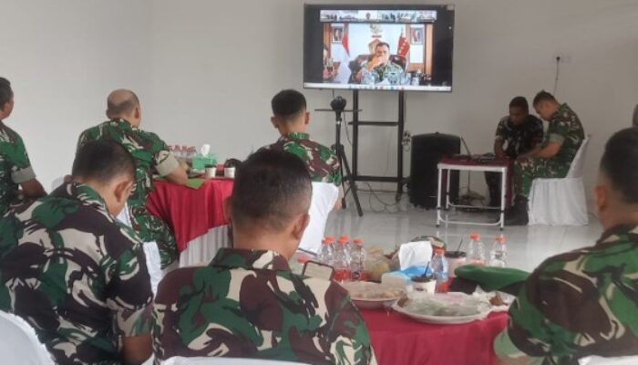 Dandim DS Hadiri Rakor Virtual KDKMP Dipimpin Wapang TNI