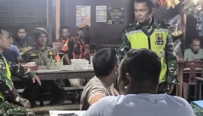 Koramil 20/TK Gandeng PP Gelar Patroli Siskamling di STM Hilir