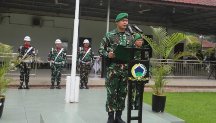 Dandim DS Pimpin Upacara Bendera 17-an