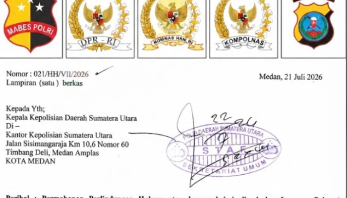 Halomoan H Minta Perlindungan Hukum kepada Kapolda Sumut dan Sejumlah Institusi Negara