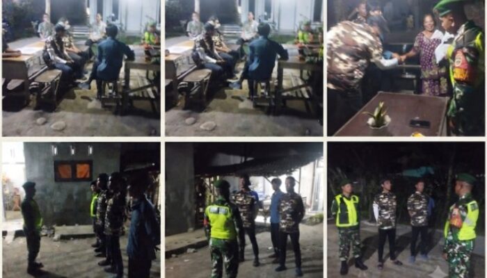 Koramil 01/Sunggal dan FKPPI Gelar Patroli Jaga Kondusivitas Kecamatan Sunggal