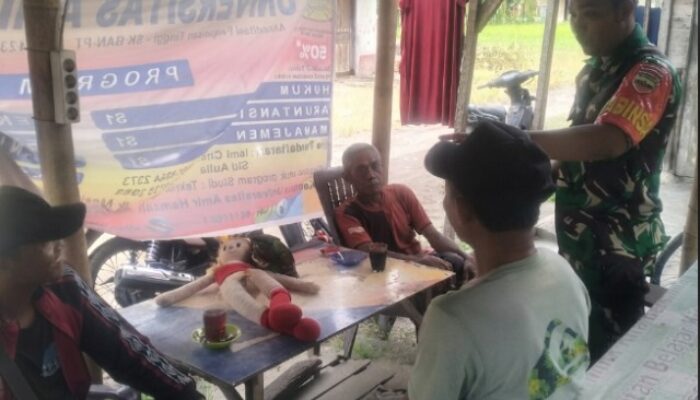 Babinsa Koramil 07/PB Serda Nanda Dwi Yugo Gelar “Rabu Bersinar”