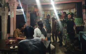 Patroli Siskamling Koramil 21/TJ Bersama Ormas PP di STM Hulu