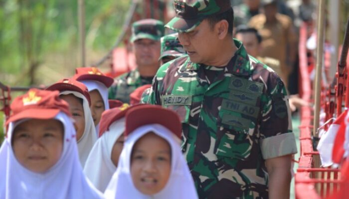 Pangdam I/BB Resmikan Jembatan Garuda di Desa Tumpatan Nibung