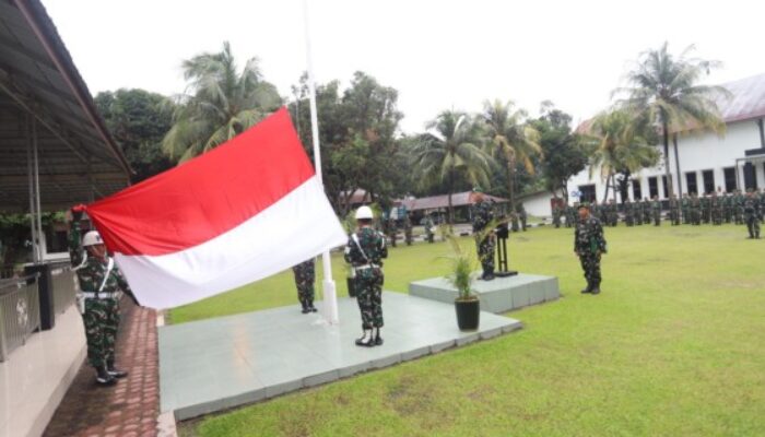 Kodim 0204/DS Gelar Upacara Bendera Mingguan, Perkuat Disiplin dan Jiwa Nasionalisme Prajurit