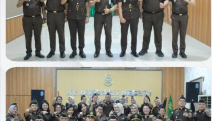 Pesan Kajari Belawan Saat Lantik 2 Pejabat Baru